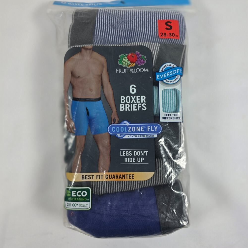 Fruit of the Loom Men's Coolzone Boxer Assorted Colors Size S 28-30